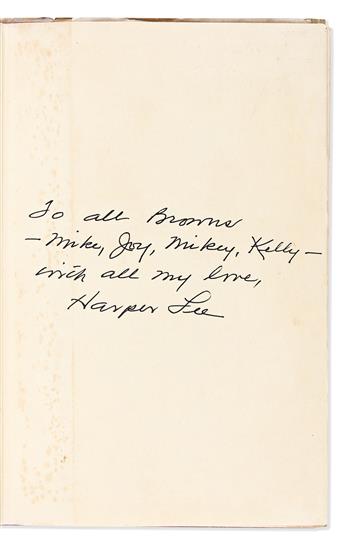 Lee, Harper (1926-2016) To Kill a Mockingbird, Inscribed First British Edition.